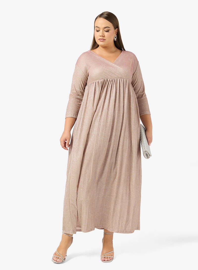 Ella Plus Shimmer A-line Dress - Image 1